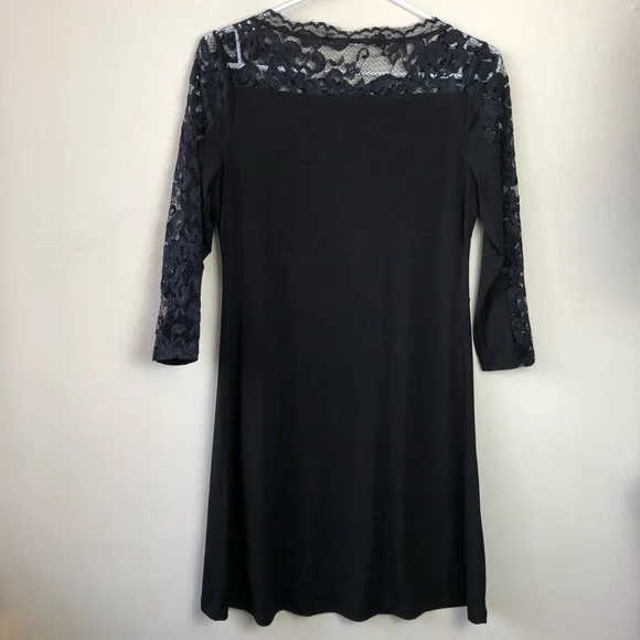 Ivanka Trump Size 2 Black 3/4 Sleeve Dress - Picture 6 of 8
